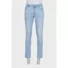 Men's light blue skinny fit jeans