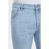 Men's light blue skinny fit jeans