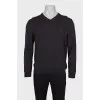 Men's brown wool pullover