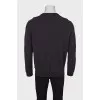 Men's brown wool pullover