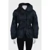 Fitted down jacket with buttons