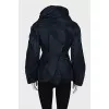 Fitted down jacket with buttons