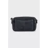 The Snapshot black leather bag