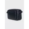 The Snapshot black leather bag