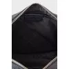Black embossed crossbody bag
