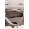 Leather crossbody bag with chain