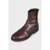 Men's boots with a zipper