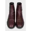 Men's boots with a zipper