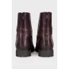 Men's boots with a zipper