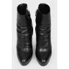 Black high heel ankle boots