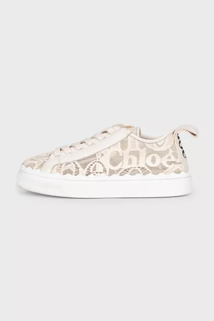 Beige Lauren sneakers