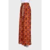 Wylie wide-leg silk pants