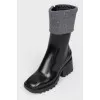Rubber boots with lightning