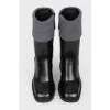 Rubber boots with lightning