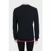Black sweatshirt with a patch