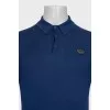 Men's blue button-down t-shirt