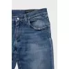 Men's blue jeans with a distressed effect