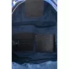 Men's blue backpack with military print