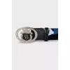 Men's belt with military print