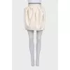 White wool and silk skirt with tag
