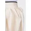 White wool and silk skirt with tag