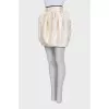 White wool and silk skirt with tag