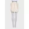 White wool and silk skirt with tag