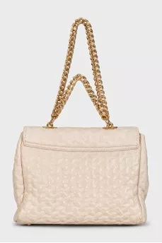 Beige shoulder bag