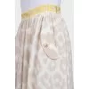 Animal print skirt with pockets