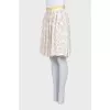 Animal print skirt with pockets