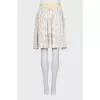 Animal print skirt with pockets
