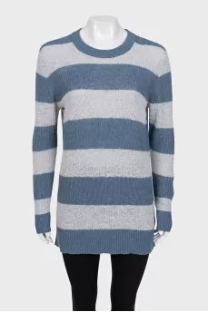 Striped jumper in blue