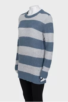 Striped jumper in blue