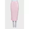 Pink embellished skirt with tag