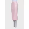 Pink embellished skirt with tag
