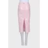 Pink embellished skirt with tag