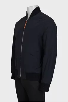 Men's bomber jacket with a print on the back