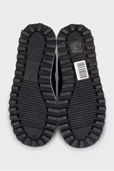 Quilted textile boots