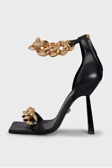 Черные босоножки Medusa