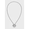 Підвіска з білого золота з діамантами Happy Diamonds