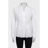 White fitted shirt