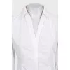 White fitted shirt