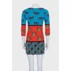 Combination dress with 3/4 sleeves