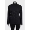 Fitted jacket with zip pockets