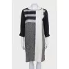 Silk printed loose dress