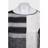 Silk printed loose dress