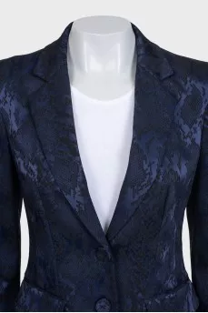 Animal print jacket and trouser suit