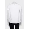 Straight T-shirt with front print