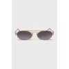Oval shaped sunglasses