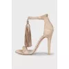 Viola suede tassel sandals